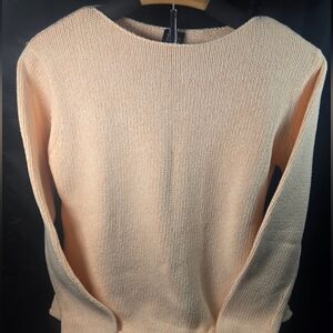 Women's Eilleen Fisher 100% Cotton Blush / Pink Pull‎ Over Sweater Size Small